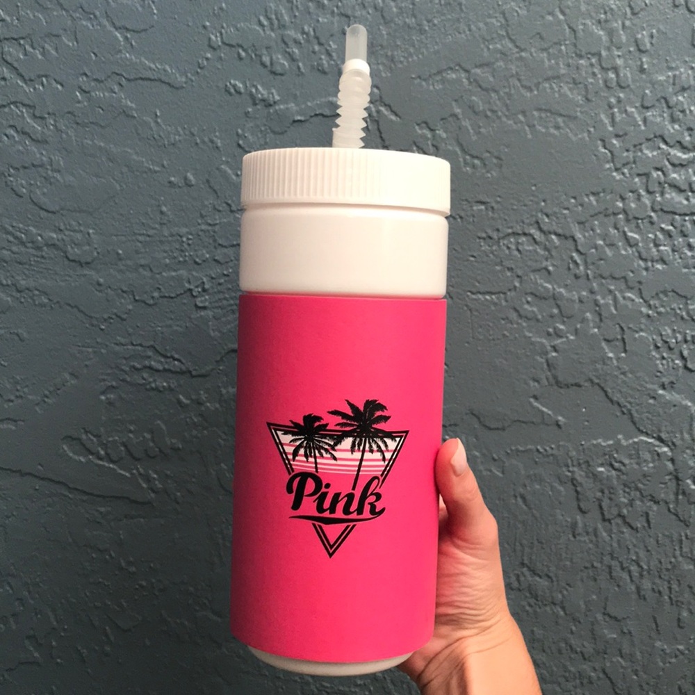 VS PINK Sports Bottle PINK Good Vibes
